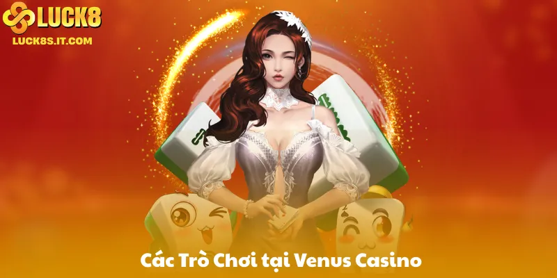Các Trò Chơi và Dịch Vụ tại Venus Casino